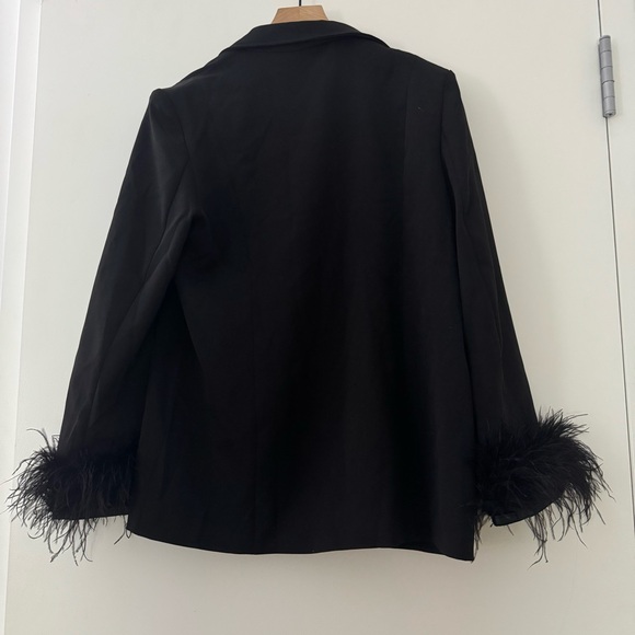 Feather trim blazer - Picture 4 of 4